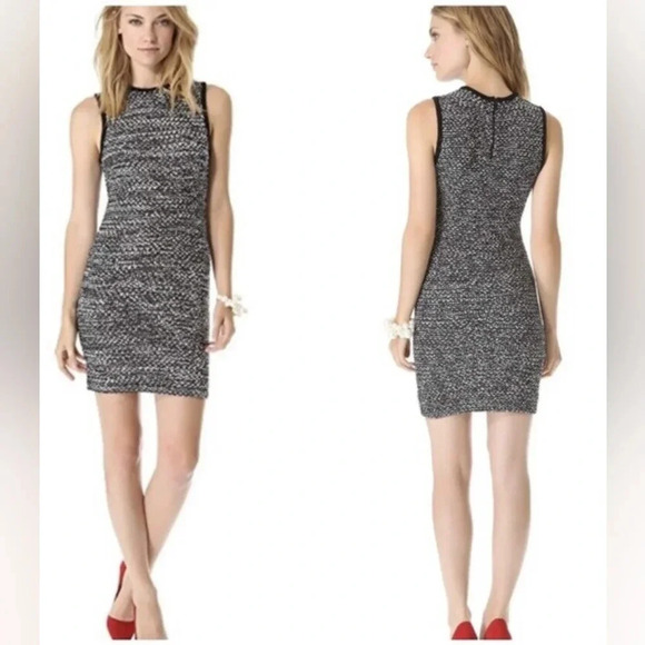 Alice + Olivia NWT Havana Eyelash Wool Blend Mini Dress Medium Women's - Picture 3 of 10